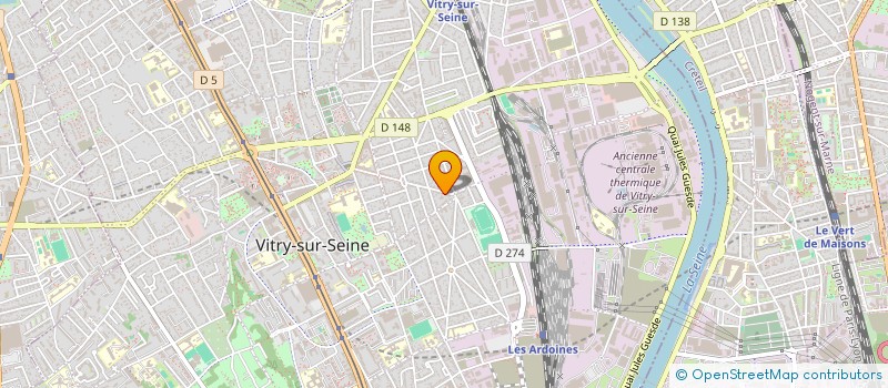 localisation de l'entreprise MACONNERIE ET TRAVAUX PUBLICS DU 94 à VITRY-SUR-SEINE