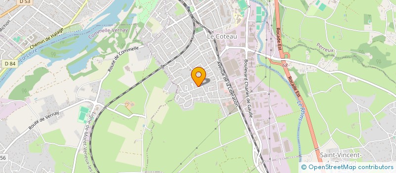 localisation de l'entreprise MACONNERIE FERREIRA & FILS  LE COTEAU