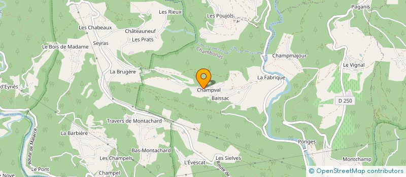 localisation de l'entreprise MACONNERIE GALTIER à CHAMBONAS