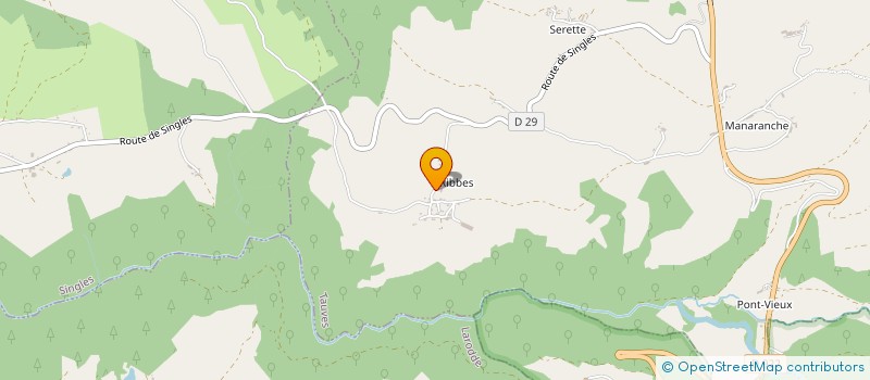 localisation de l'entreprise MACONNERIE GARDES  TAUVES