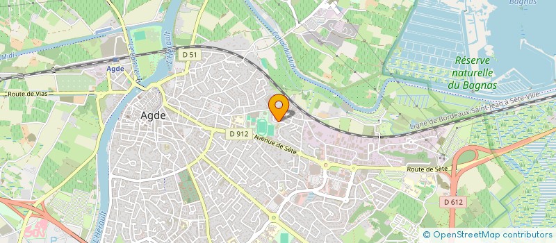 localisation de l'entreprise MACONNERIE GENER. PLOMBERIE ELECTRICITE  AGDE