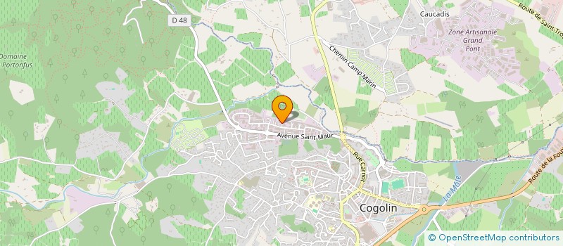 localisation de l'entreprise MACONNERIE GENERALE ANOUAR  COGOLIN