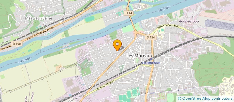 localisation de l'entreprise MACONNERIE GENERALE BATIMENT à LES MUREAUX
