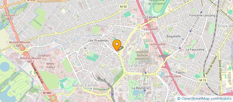 localisation de l'entreprise MACONNERIE GENERALE BATIMENT à TOULOUSE