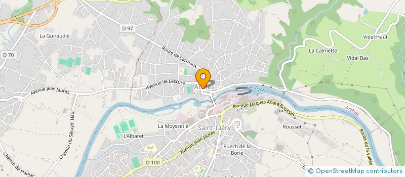 localisation de l'entreprise MACONNERIE GENERALE BLANC AMIED à ARTHES
