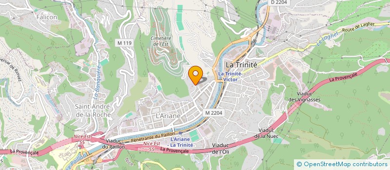 localisation de l'entreprise MACONNERIE GENERALE CLOISONS à NICE