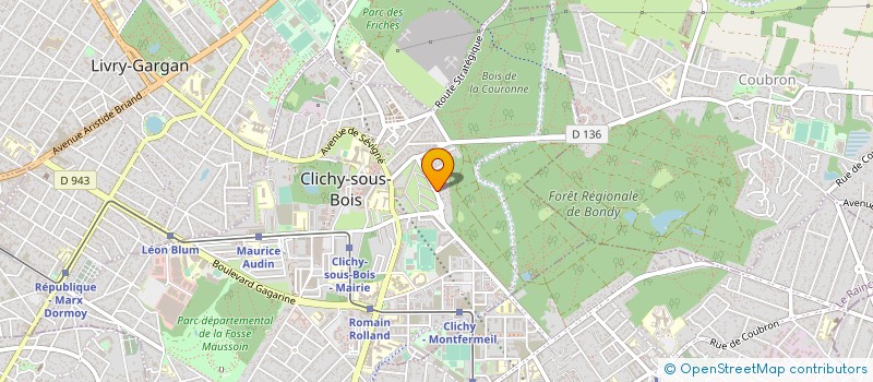 localisation de l'entreprise MACONNERIE GENERALE CLOTURES à CLICHY-SOUS-BOIS