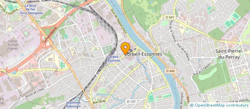 localisation de l'entreprise MACONNERIE GENERALE DE L'ESSONNE à CORBEIL-ESSONNES