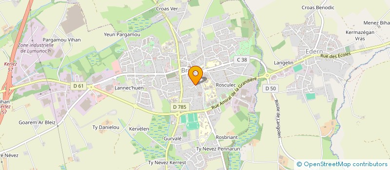 localisation de l'entreprise MACONNERIE GENERALE DE L'OUEST à BRIEC