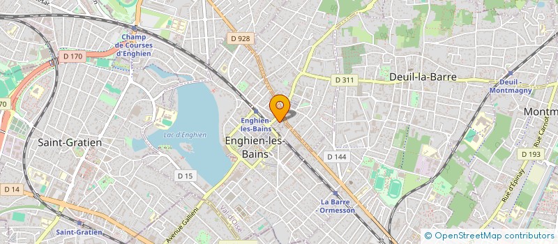 localisation de l'entreprise MACONNERIE GENERALE DE RENNES  ENGHIEN-LES-BAINS