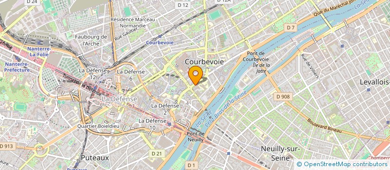 localisation de l'entreprise MACONNERIE GENERALE DEMOLITION à COURBEVOIE