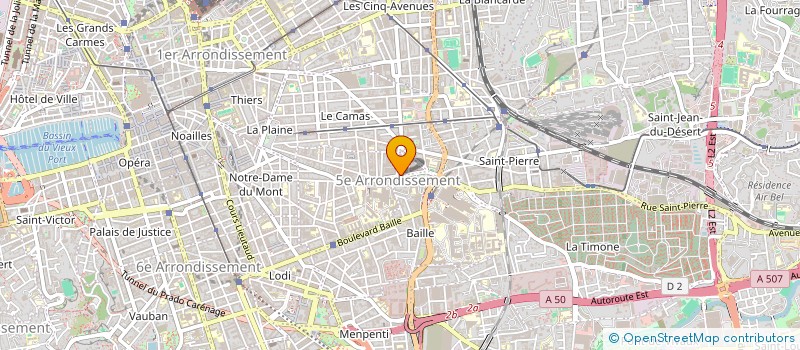 localisation de l'entreprise MACONNERIE GENERALE DU BATIMENT à MARSEILLE