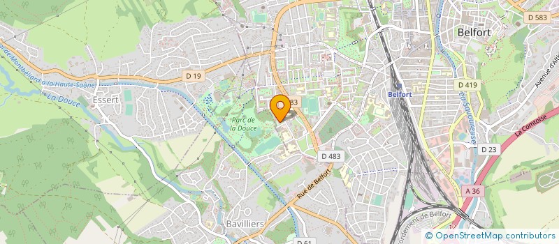 localisation de l'entreprise MACONNERIE GENERALE DU GRAND EST  BELFORT