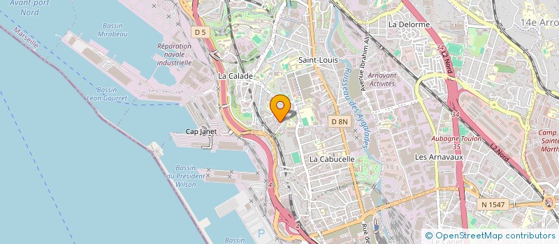 localisation de l'entreprise MACONNERIE GENERALE MEDITERRANEE à MARSEILLE 15EME