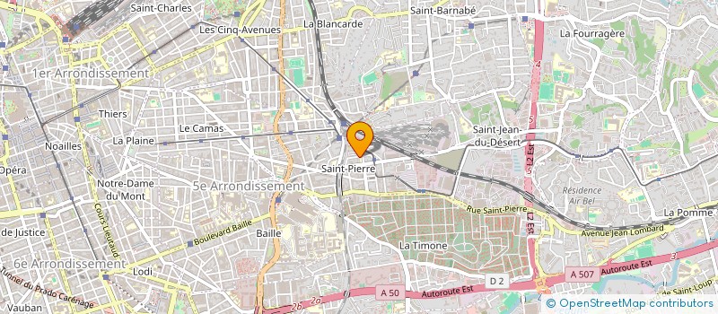 localisation de l'entreprise MACONNERIE GENERALE MONETTA à MARSEILLE
