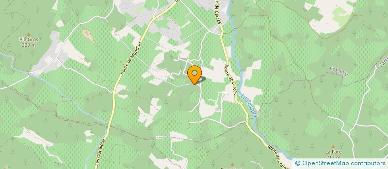 localisation de l'entreprise MACONNERIE GENERALE PISCINE  COTIGNAC