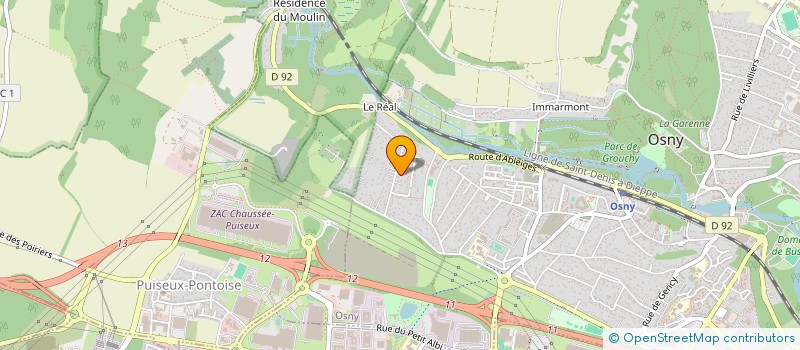 localisation de l'entreprise MACONNERIE GENERALE PROFESSIONNELLE  OSNY