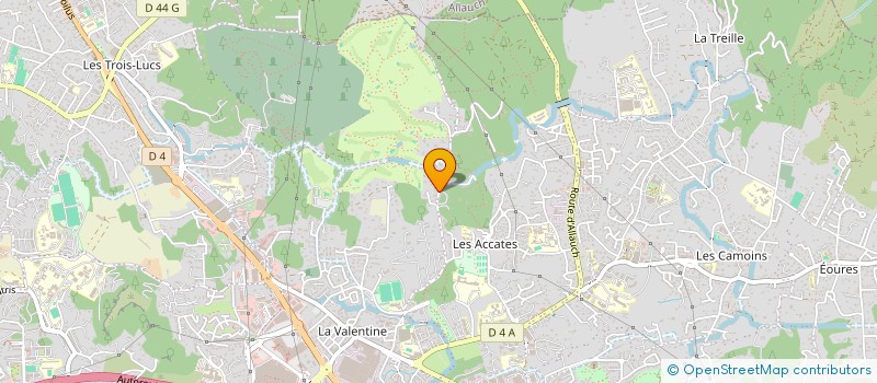 localisation de l'entreprise MACONNERIE GENERALE TERRASSEMENT DES ACCATES. à MARSEILLE