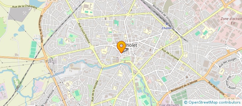 localisation de l'entreprise MACONNERIE GENERALE TOUS TRAVAUX à CHOLET