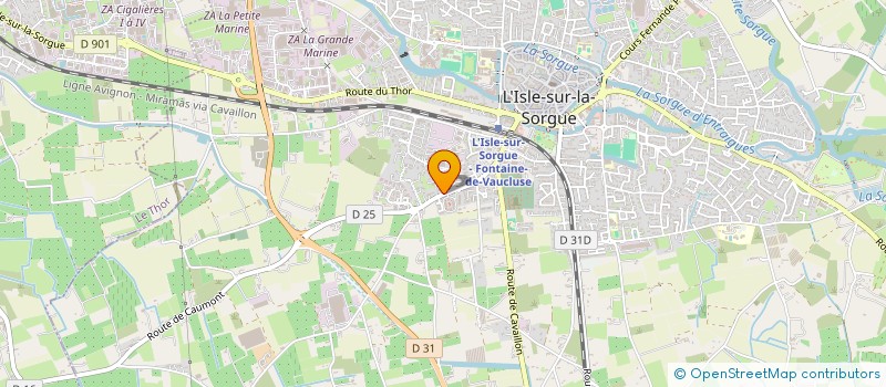 localisation de l'entreprise MACONNERIE GENERALE TRADITIONNELLE à L'ISLE-SUR-LA-SORGUE