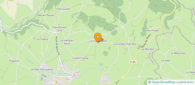 localisation de l'entreprise MACONNERIE GRAND à PANISSIERES