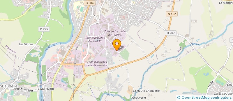 localisation de l'entreprise MACONNERIE HUAULT à MAYENNE