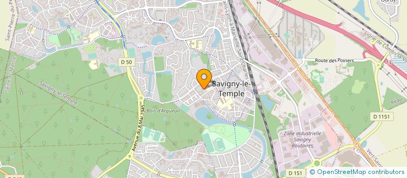 localisation de l'entreprise MACONNERIE ISOLATION CARRELAGE  SAVIGNY-LE-TEMPLE