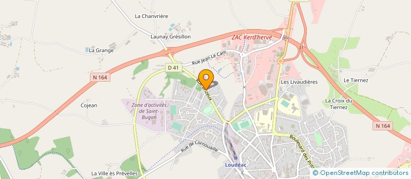 localisation de l'entreprise MACONNERIE & JARDINS DE LOUDEAC à LOUDEAC