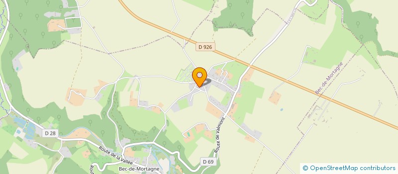 localisation de l'entreprise MACONNERIE JOUTEL  BEC-DE-MORTAGNE