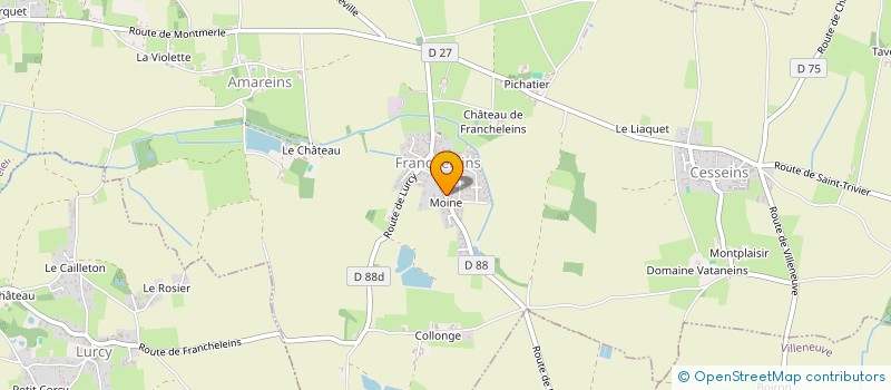 localisation de l'entreprise MACONNERIE LABAUME à FRANCHELEINS