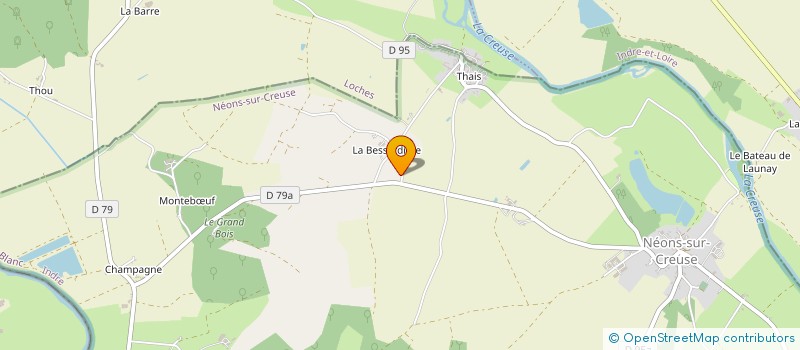 localisation de l'entreprise MACONNERIE LALOT à NEONS-SUR-CREUSE