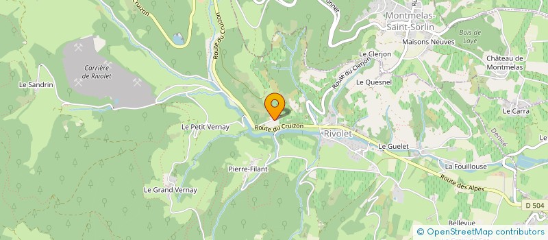 localisation de l'entreprise MACONNERIE LEFRANC  RIVOLET