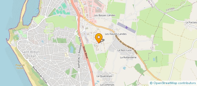 localisation de l'entreprise MACONNERIE LERAY à SAINT-BREVIN-LES-PINS