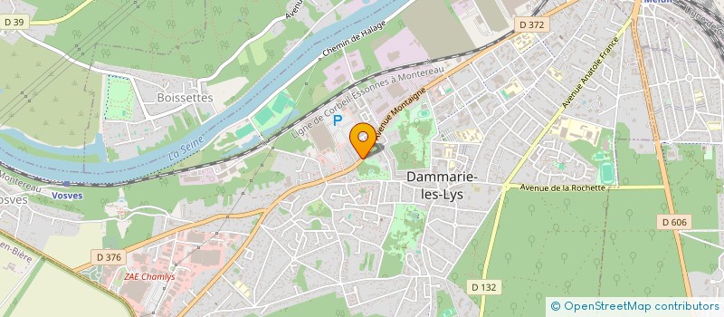 localisation de l'entreprise MACONNERIE LES 3 LYS à DAMMARIE-LES-LYS
