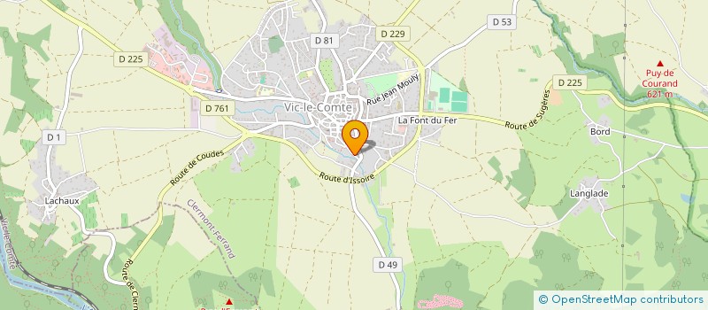 localisation de l'entreprise MACONNERIE MASLE  VIC-LE-COMTE