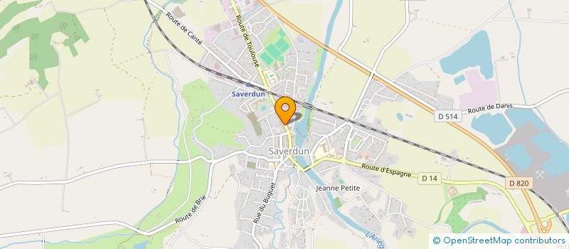 localisation de l'entreprise MACONNERIE MIDI PYRENEES à SAVERDUN