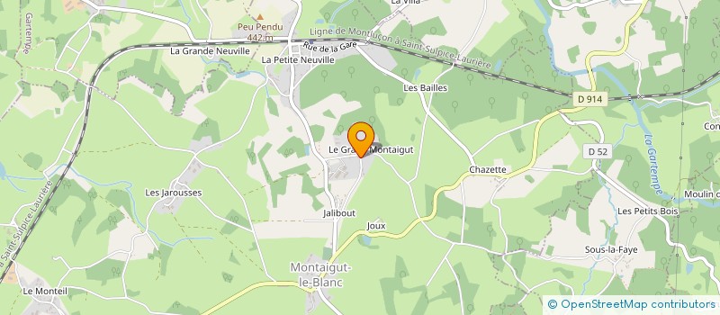 localisation de l'entreprise MACONNERIE MONTACUTAINE SAS  MONTAIGUT-LE-BLANC