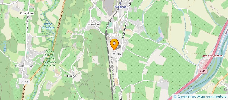 localisation de l'entreprise MACONNERIE NATURE à POLIENAS