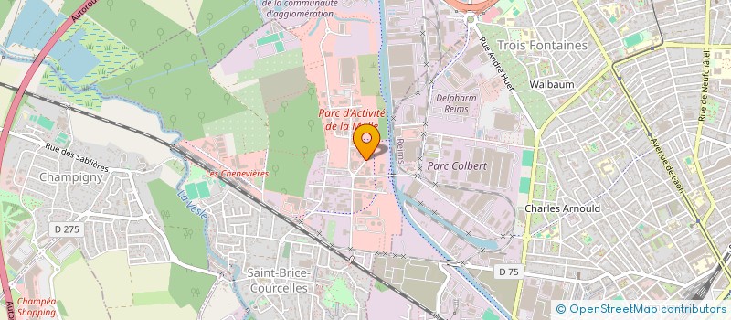 localisation de l'entreprise MACONNERIE NOUVELLE  SAINT-BRICE-COURCELLES