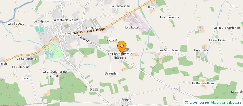 localisation de l'entreprise MACONNERIE ORAIN à SIXT-SUR-AFF