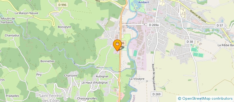 localisation de l'entreprise MACONNERIE PATRICK MAVEL à AMBERT