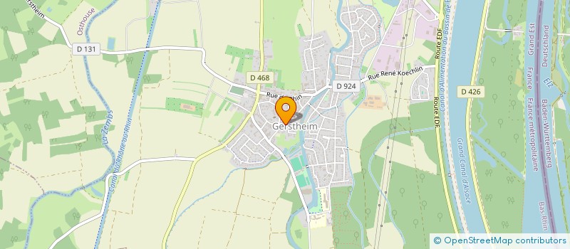 localisation de l'entreprise MACONNERIE PAYSAGISTE ISENI  GERSTHEIM