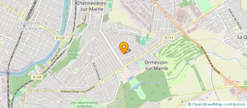 localisation de l'entreprise MACONNERIE PLATRERIE CARRELAGE (MPC) à ORMESSON-SUR-MARNE