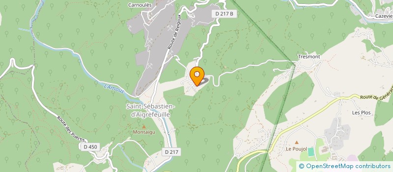 localisation de l'entreprise MACONNERIE PONGY  SAINT-SEBASTIEN-D'AIGREFEUILLE