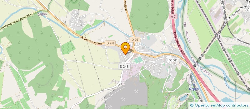 localisation de l'entreprise MACONNERIE PRIN JULIEN  ORGON