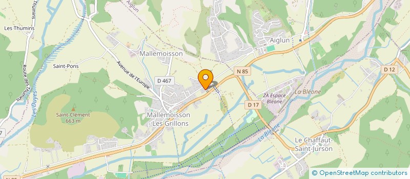 localisation de l'entreprise MACONNERIE PROVENCE 04  MALLEMOISSON