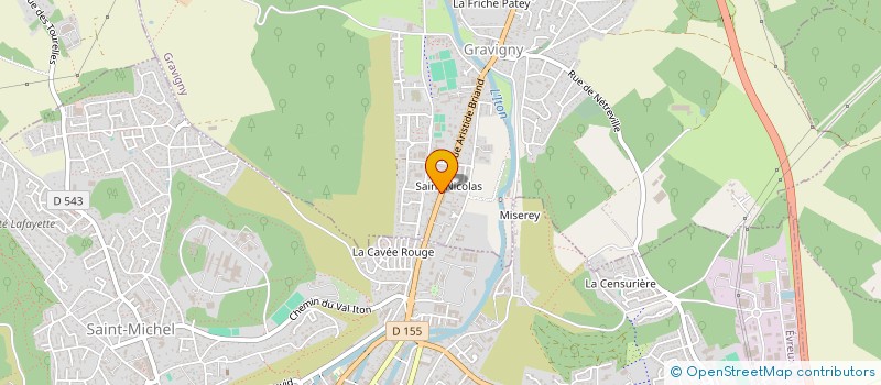 localisation de l'entreprise MACONNERIE RESTAURATION ISOLATION  GRAVIGNY