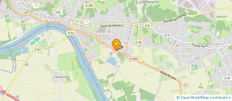 localisation de l'entreprise MACONNERIE RHONE SAONE à TREVOUX