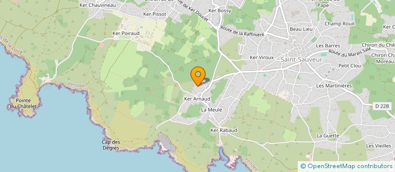 localisation de l'entreprise MACONNERIE RIVALIN à L'ILE-D'YEU