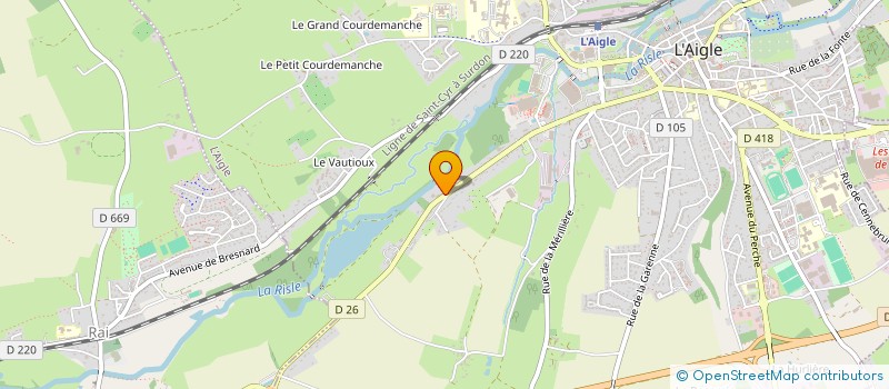 localisation de l'entreprise MACONNERIE ROMAGNE à L'AIGLE